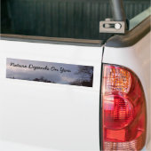 Natuur is afhankelijk van jou bumpersticker (Op Truck)