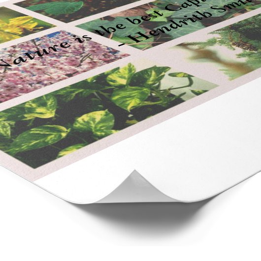 "Natuur is de beste kapitalist die ik ken." Poster (Hoek)