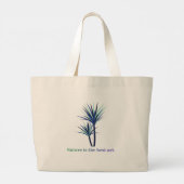 'Natuur Is De Beste Kunst' Botanisch  Grote Tote Bag (Achterkant)