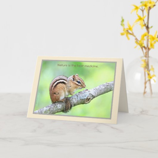 Natuur is de beste medicijnkaart kaart (Gele Bloem)