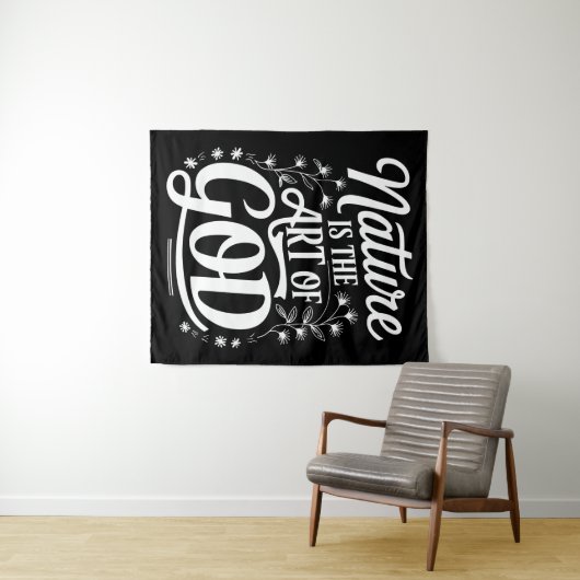 Natuur is de kunst van het Inspirerend ontwerp Wandkleed (In Situ (horizontaal))