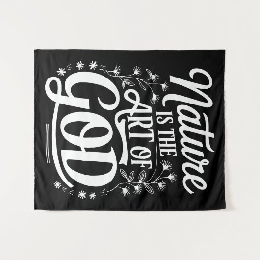 Natuur is de kunst van het Inspirerend ontwerp Wandkleed (Voorkant (horizontaal))