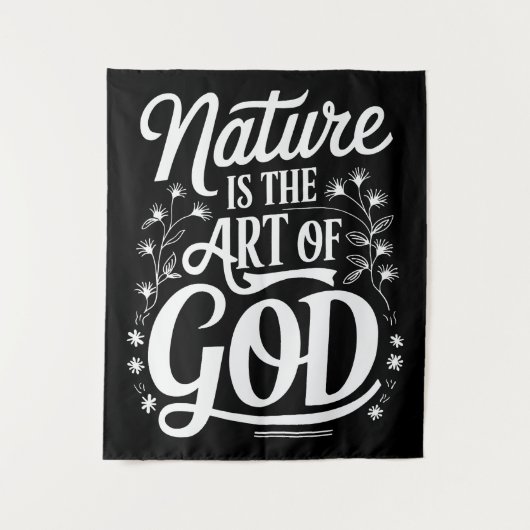 Natuur is de kunst van het Inspirerend ontwerp Wandkleed (Voorkant)