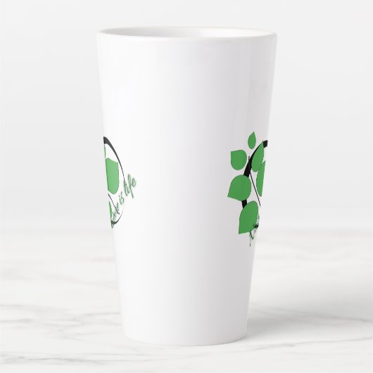 Natuur is het leven latte Mokken (Voorkant)