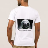 Natuur is macht. t-shirt (Achterkant)