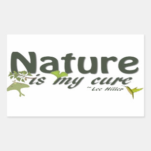 Natuur Is Mijn Geneesmiddel Quote Sticker