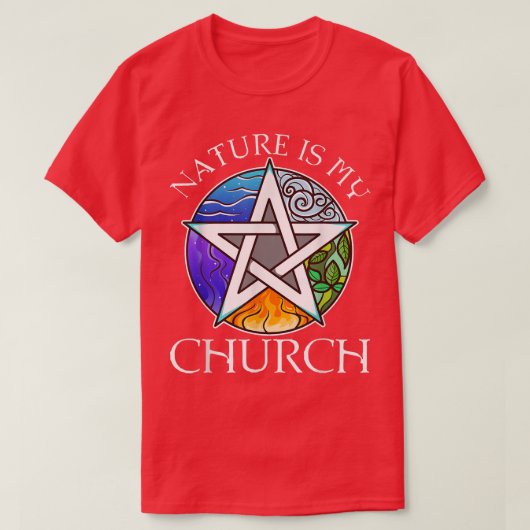 Natuur is mijn kerk440 t-shirt (Design voorkant)