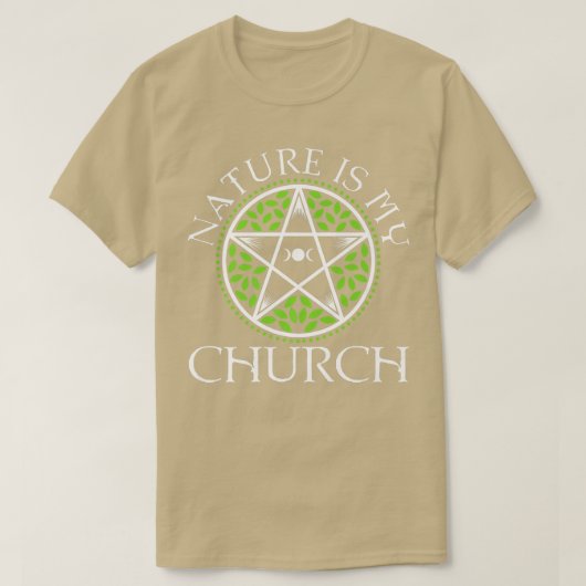 Natuur is mijn kerk 438 t-shirt (Design voorkant)