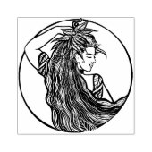 Natuur is mijn kerk Druid Goddess Rubberstempel (Afrduk)