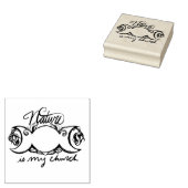 Natuur is mijn kerk rubberstempel (Gestempeld)