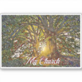 Natuur is mijn kerk sticker (Voorkant)