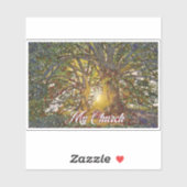 Natuur is mijn kerk sticker (Vel)