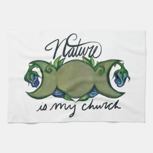 Natuur is mijn kerk theedoek