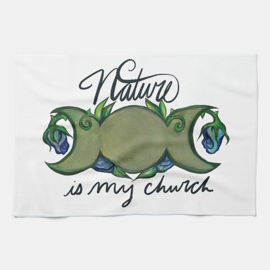 Natuur is mijn kerk theedoek (Horizontaal)