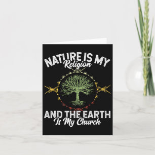 Natuur is mijn religie Aarde is mijn kerk Inheems Kaart