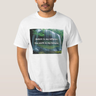 Natuur is mijn religie t-shirt