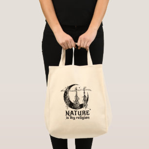 Natuur is mijn religie tote bag