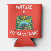 Natuur is mijn sanctuaire trekkers blikjeskoeler (Voorkant)