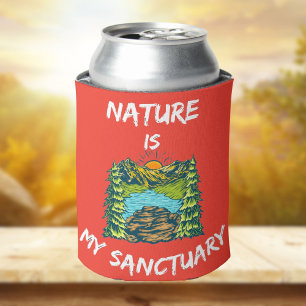Natuur is mijn sanctuaire trekkers blikjeskoeler