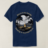 Natuur Is mijn Therapie Camping is mijn recept 1 T-shirt (Design voorkant)