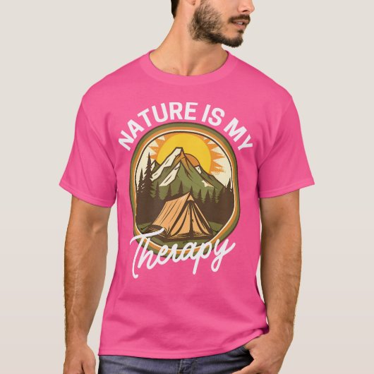 Natuur is mijn therapie t-shirt (Voorkant)