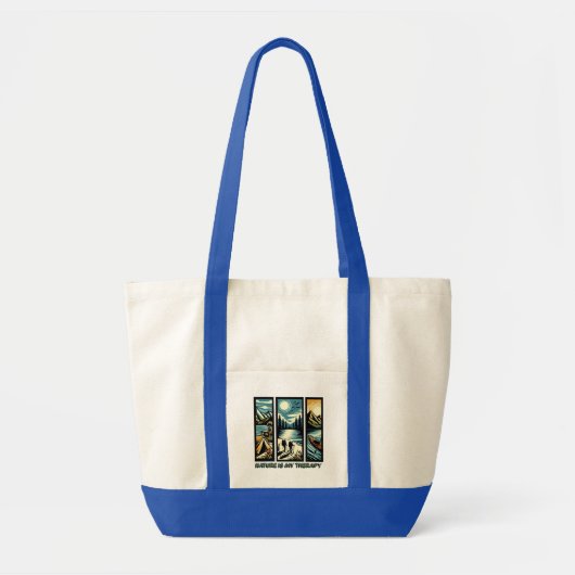 Natuur is mijn therapie tote bag (Voorkant)
