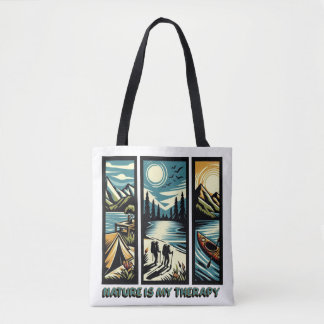 Natuur is mijn therapie tote bag