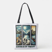 Natuur is mijn therapie tote bag (Achterkant)