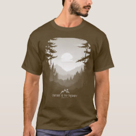 Natuur is mijn Therapy Graphic Forest Mist T-shirt