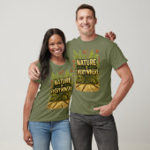 "Natuur is overal" Botanische Quote Art T-shirt (Unisex)
