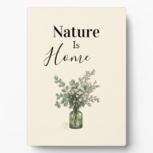 Natuur Is Thuis Botanisch Plaque