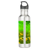 "Natuur is . . Thuis Buttercups - Sunlight Foto Waterfles (Achterkant)