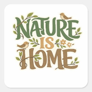 Natuur Is Thuis Eco Natuur Sticker