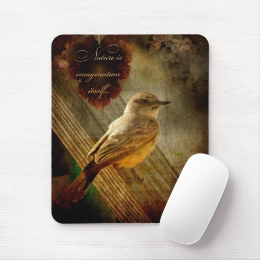 Natuur is verbeelding muismat (Met muis)