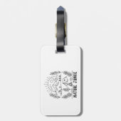 Natuur Junkie Bagagelabel (Achterkant verticaal)