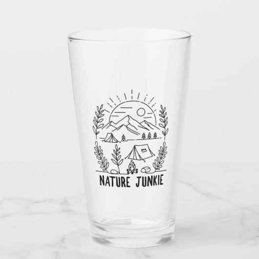 Natuur Junkie Glas (Voorkant)