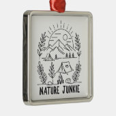Natuur Junkie Metalen Ornament (Rechts)
