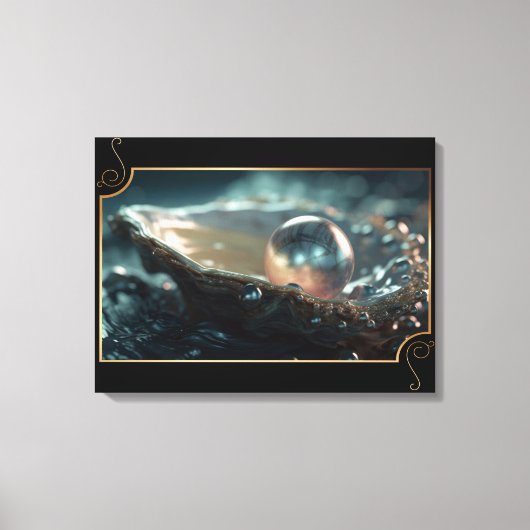 Natuur Juwelen Oesterparels Canvas Afdruk (Voorkant)