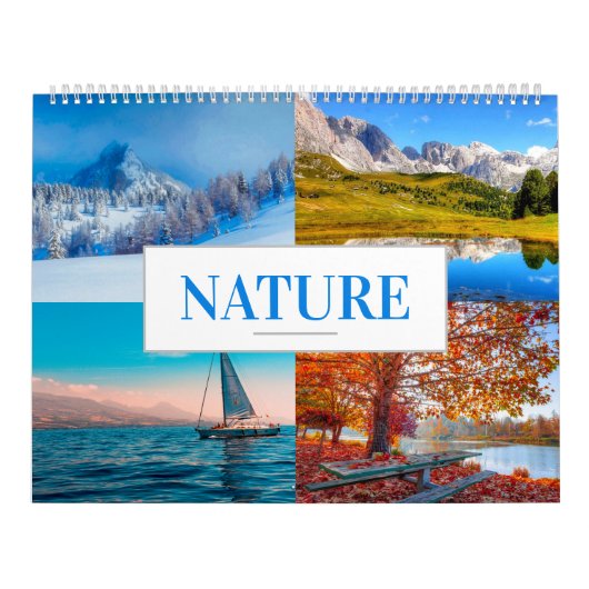 Natuur Kalender Home/Kantoor Wandkalender (Hoes)