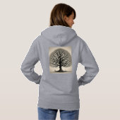 Natuur Kalligrafie (Hooded Sweatshirt) Hoodie (Achterkant volledig)