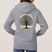 Natuur Kalligrafie (Hooded Sweatshirt) Hoodie (Achterkant)
