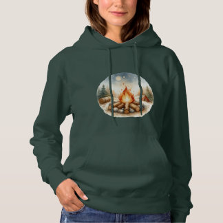 Natuur Kampvuur Bos Hoodie