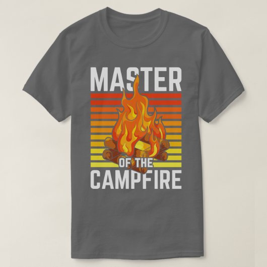 Natuur kampvuur master kamp buitenshuis Camper Fun T-shirt (Design voorkant)