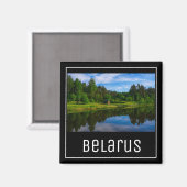 Natuur Kanaalbos Wit-Rusland Magneet (Voorkant / Achterkant)