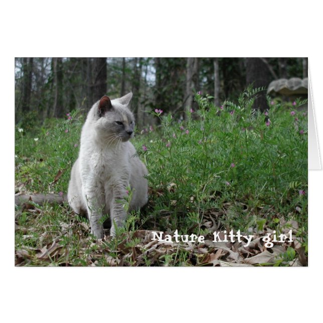 Natuur Kat Girl (Voorkant Horizontaal)
