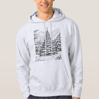 Natuur kerstboom bossen ,hoodie hoodie