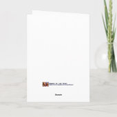 Natuur kerstboom - Wenskaart Feestdagen Kaart (Achterkant)