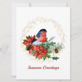 Natuur Kerstkrans Plat Kerstkaart