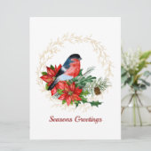 Natuur Kerstkrans Plat Kerstkaart (Staand voorkant)