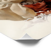  Natuur Kerstmis Kinderen met Vogels Perfect Poster (Hoek)